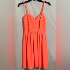 NWT Gianni Bini neon coral summer dress small